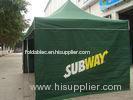 Anti - flaming Aluminum Folding Canopy Tent For Picnic / SUBWAY Noshery Promotion