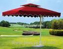 Red Huge Polyester 170T 190T Outdoor Patio Umbrellas For Coffee Shop / Lakeside