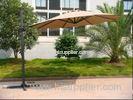 Heavy Duty 3M Waterproof Polyester Outdoor Patio Umbrellas , Cantilever Garden Parasol