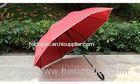 Wind Resistant Custom Golf Umbrella Red For 2 People With Heart- transfer Printing
