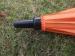 Orange Windproof 18 Ribs Customized Golf Umbrellas Personalized In 190T Pongee