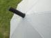 White UV Protect Pongee Silver Custom Golf Umbrellas with EVA Handle 23 Inch