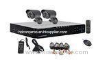 1/4" CMOS AHD DVR 2 Camera Security System For Home , 1.0 Megapixel Camera