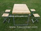 Custom Outside Folding Camping Table And Chairs Set With Aluminum Legs