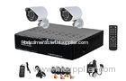 Outdoor 2 Camera Security System , 2 Channel Security Camera System 600TVL