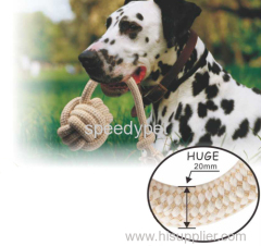 Pet chew toy dog tooth cleaning rope cotton dog toy ball shape