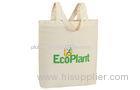 Promotional durable cotton two long handles Cloth Tote Bag for shopping