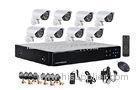 IR LEDs 8 Camera Security System for Business , Night Vision Surveillance Camera