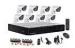 IR LEDs 8 Camera Security System for Business , Night Vision Surveillance Camera