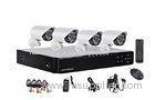 1.0 Megapixel Outdoor 4 Camera Security System with Monitor And NVR