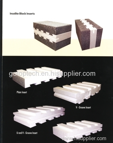 EPS polystyrene mold making eps block inset with concrete block