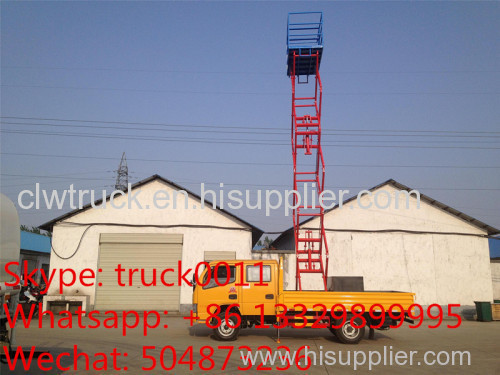 Aerial hydraulic working truck with bucket