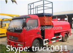 Aerial hydraulic working truck with bucket