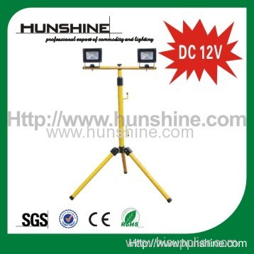 DC 12V 2 sets 10w light with flood light tripod stand