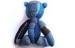 Stylish Children Stuffed homemade toys Denim bear 10" for Holiday present
