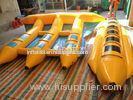 Pontoon Fly Fish Inflatable Fishing Boat 6 Seats / Banana Boat For Water Sport Game