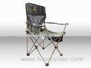 Champagne Color Breathable Mesh Folding Beach Chair / Camping Reclining Chairs