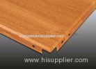 Acoustic wooden suspended ceiling system , 60x60 ceiling tiles / board easy to install