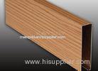 Wooden Color aluminum Linear Ceiling / Baffle Ceilings building material