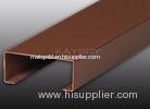 Golden Color Metal Suspended Linear Ceiling Tiles Heat Insulation And Sound - Absorbing