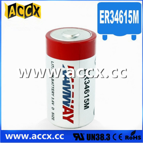 ER34615M 3.6V 145000mAh lithium thionyl chloride