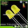 Yellow 10mm LED Diode / LED Light Emitting Diode 10mm , CE & RoHs