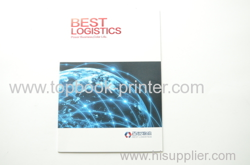 Varnish UV coating cover logistics company thread sewn softcover book