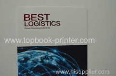 Varnish UV coating cover logistics company thread sewn softcover book printing and binding