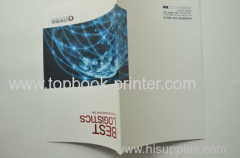 Varnish UV coating cover logistics company thread sewn softcover book printing and binding