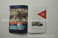 Varnish UV coating cover logistics company thread sewn softcover book printing and binding
