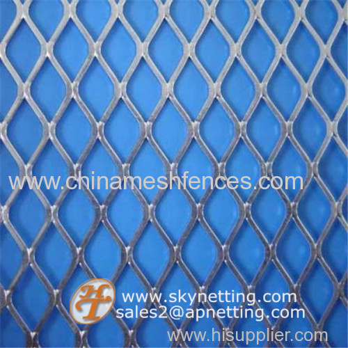 Galvanized expanded iron sheet diamond shape mesh hole 1.2x25m roll size metal screen