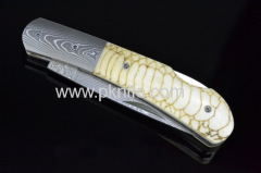 damascus steel folding knives and handcrafted knives for folding knives for sale