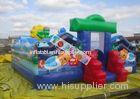 Commercial Inflatable Amusement Park / Zoo Jumping Castle 7x7m 0.55mm PVC Tarpaulin