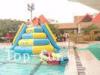 Kids / Adults Inflatable Water Parks with Slide and Logo Printing , Soft Water Play Equipment