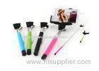 Cable Android / iOS Cell Phone Selfie Stick, Monopod Stick With Foldable Holder