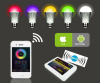 2.4G remote WIFI controller led bulb light RGBW 9w e27smart control by smart phone milight