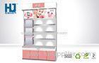 4C Color Cosmetic Display Stand With Women Photo for Makeup Advertising