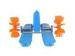 Low Friction Impeller Paddle Water Wheel Aerator with Built-In Protector for Fishpond