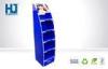 Blue Glossy Comestic Display Stand For Women Facial Cleanser In Supermarket