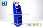 Blue Glossy Comestic Display Stand For Women Facial Cleanser In Supermarket