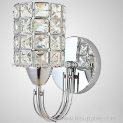 The modern Home Furnishing lighting lamp four square crystal lamp crystal wall sconce light fixture