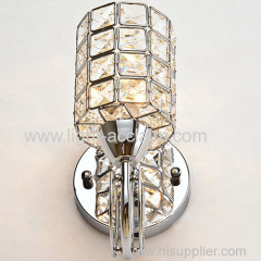 The modern Home Furnishing lighting lamp four square crystal lamp crystal wall sconce light fixture