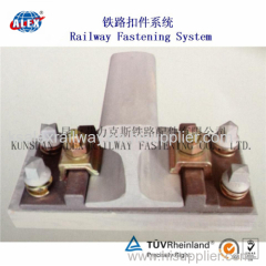 Railway Fastening System of KPO Clamp / Rail Fastener customized rail clamp plate / railroad fastener spare parts clamps