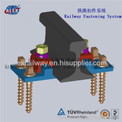 New design Railway Clamp Plate Fastening System /KPO clamp fastening system /KPO clamp rail fastener/ Casting rail clamp