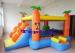 Cartoon Themed Commercial Bounce Houses With Net Door and Slide