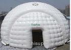 Airtight Inflatable Tent / White Dome Tent Short-lived For Project Show Events
