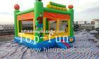 Green Custom Outdoor Adult Inflatable Large PVC Tarpaulin Commercial Bouncy Castles for Rent