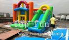 Amusement Park Inflatable Jumping Castle / Airplane Bouncy House with Logo Printing