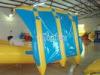 PVC Inflatable Flyfish Boat / Inflatable Flying Fish Boats Blue and Yellow