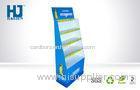 Blue Foldable Corrugated Cardboard Pallet Pop Up Display / Grocery Store Displays